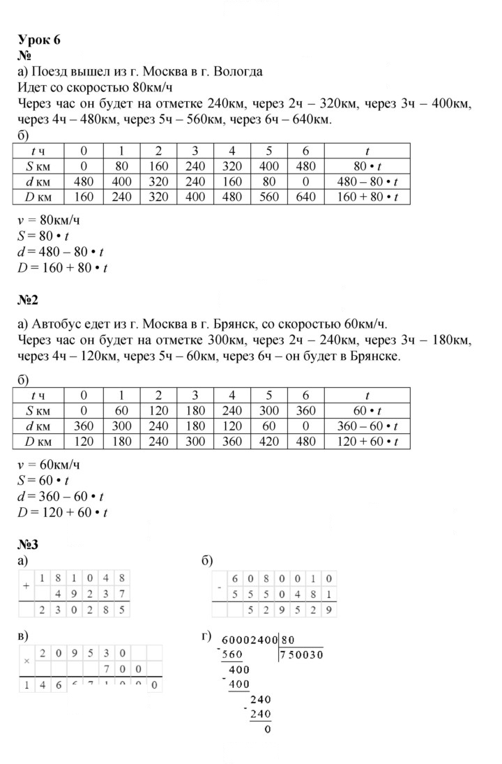 Скан решения номера Урок 6