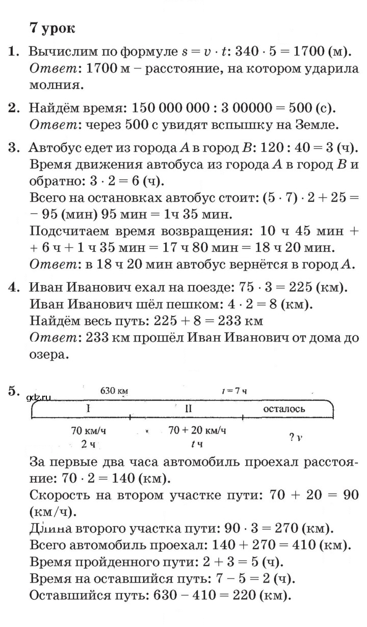 Скан решения номера Урок 7