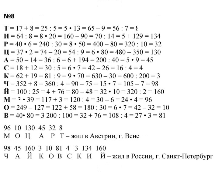 Скан решения номера 8