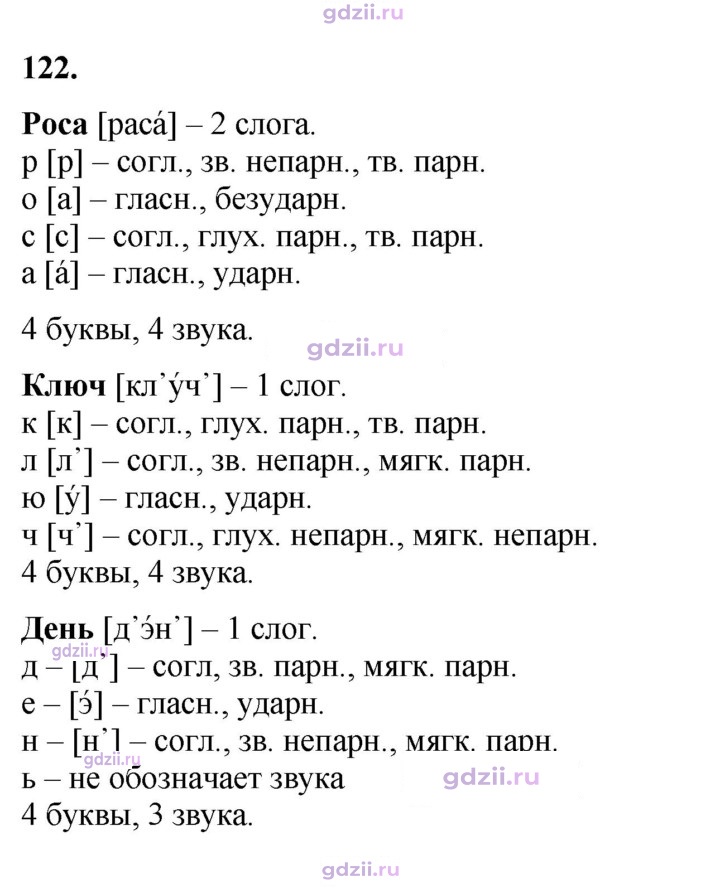 Скан решения номера 122
