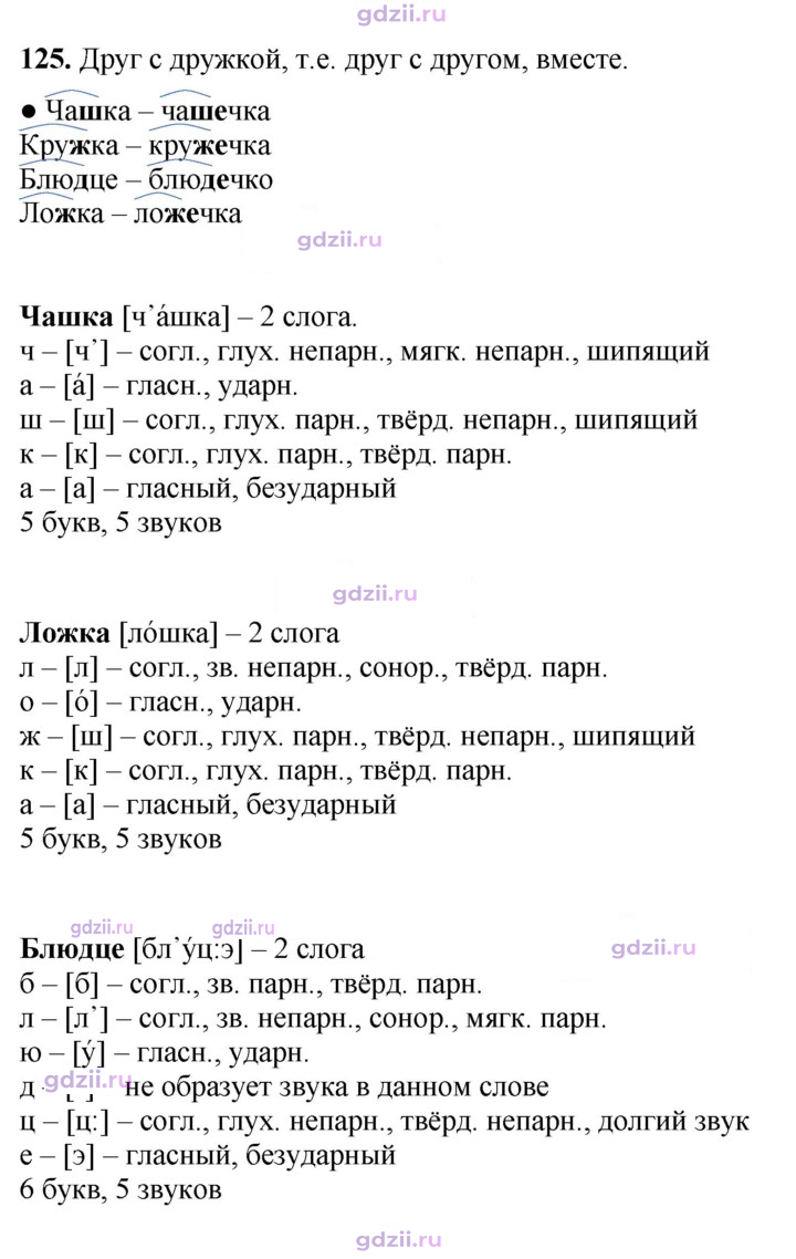 Скан решения номера 125