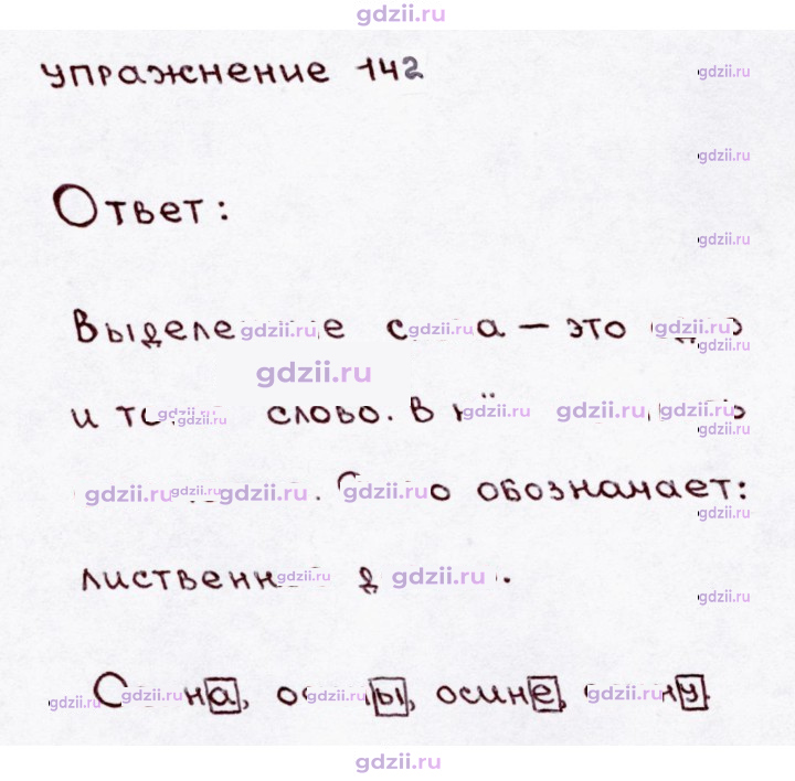 Скан решения номера 142