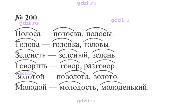 Скан решения номера 200