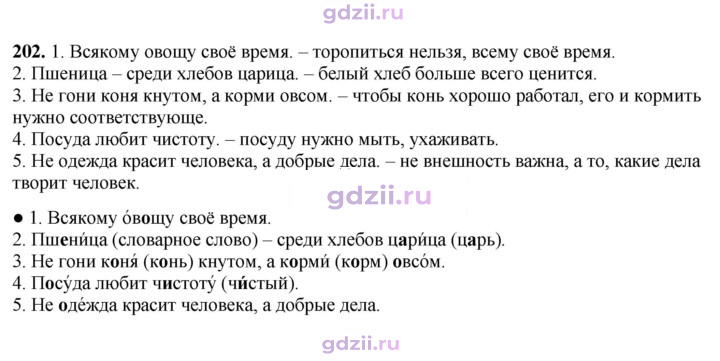 Скан решения номера 202