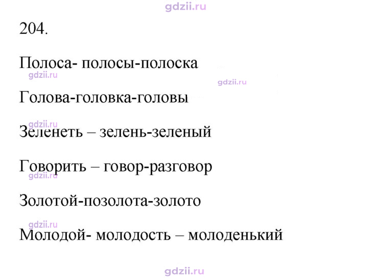 Скан решения номера 204