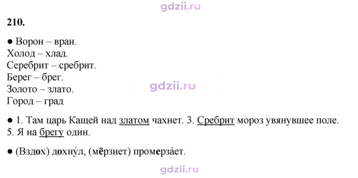 Скан решения номера 210