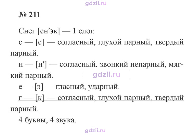 Скан решения номера 211