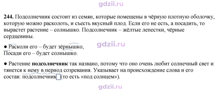 Скан решения номера 244