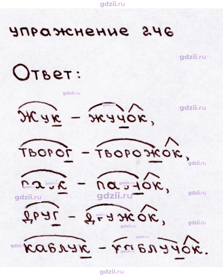 Скан решения номера 246