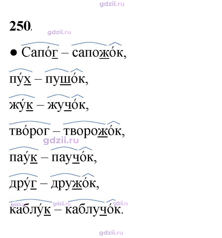 Скан решения номера 250