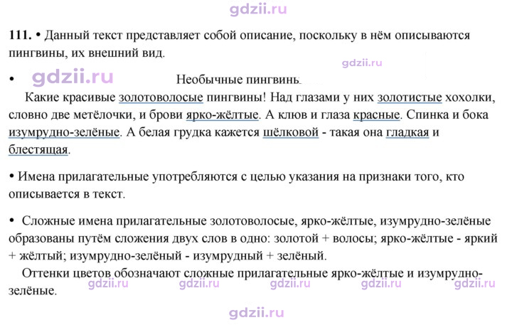 Скан решения номера 111