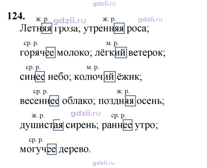Скан решения номера 124