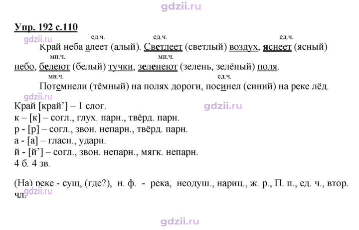 Скан решения номера 192