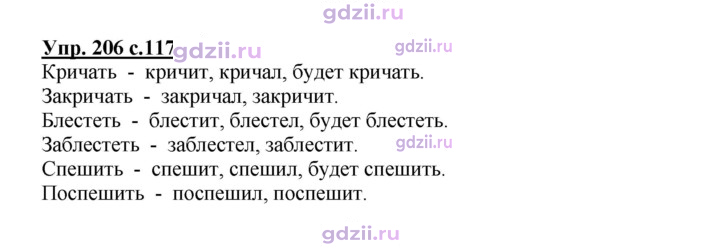 Скан решения номера 206