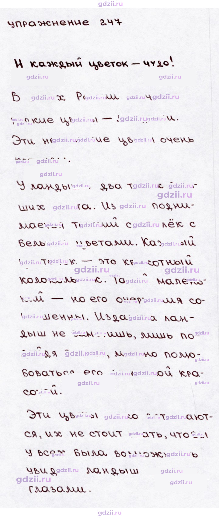 Скан решения номера 247
