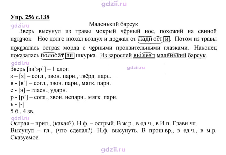 Скан решения номера 256