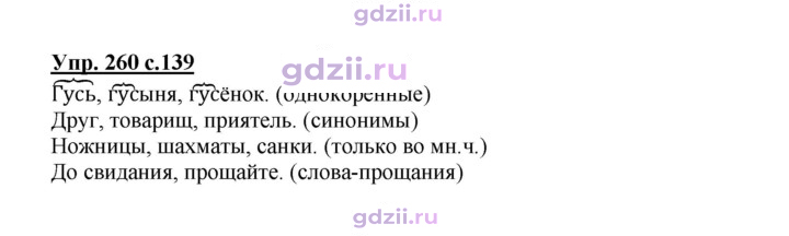Скан решения номера 260
