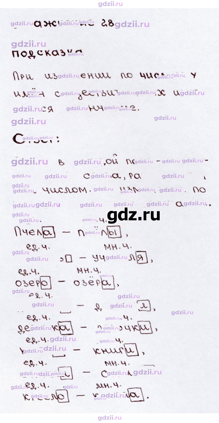 Скан решения номера 28