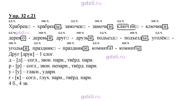 Скан решения номера 32