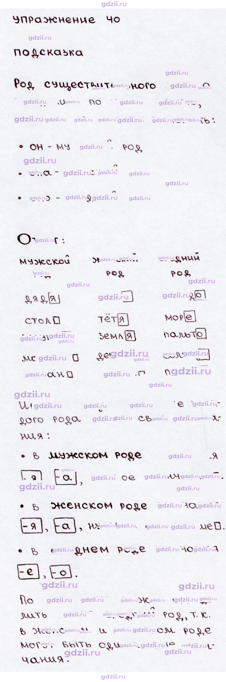 Скан решения номера 40