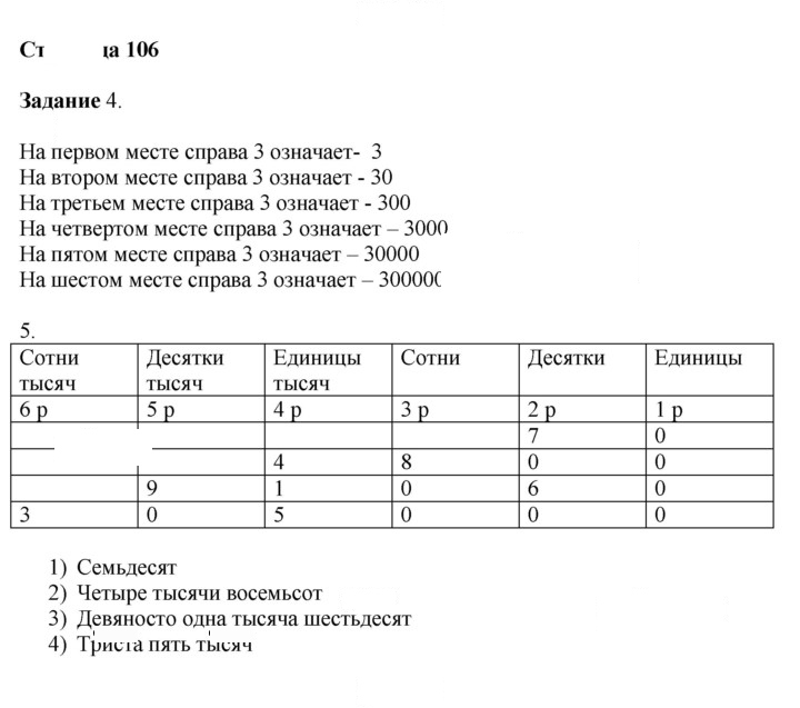 Скан решения номера 106