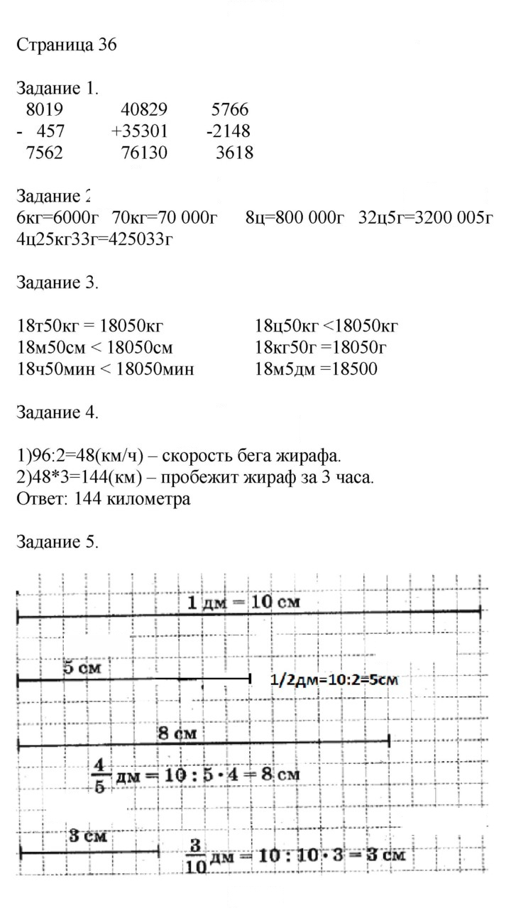 Скан решения номера 36