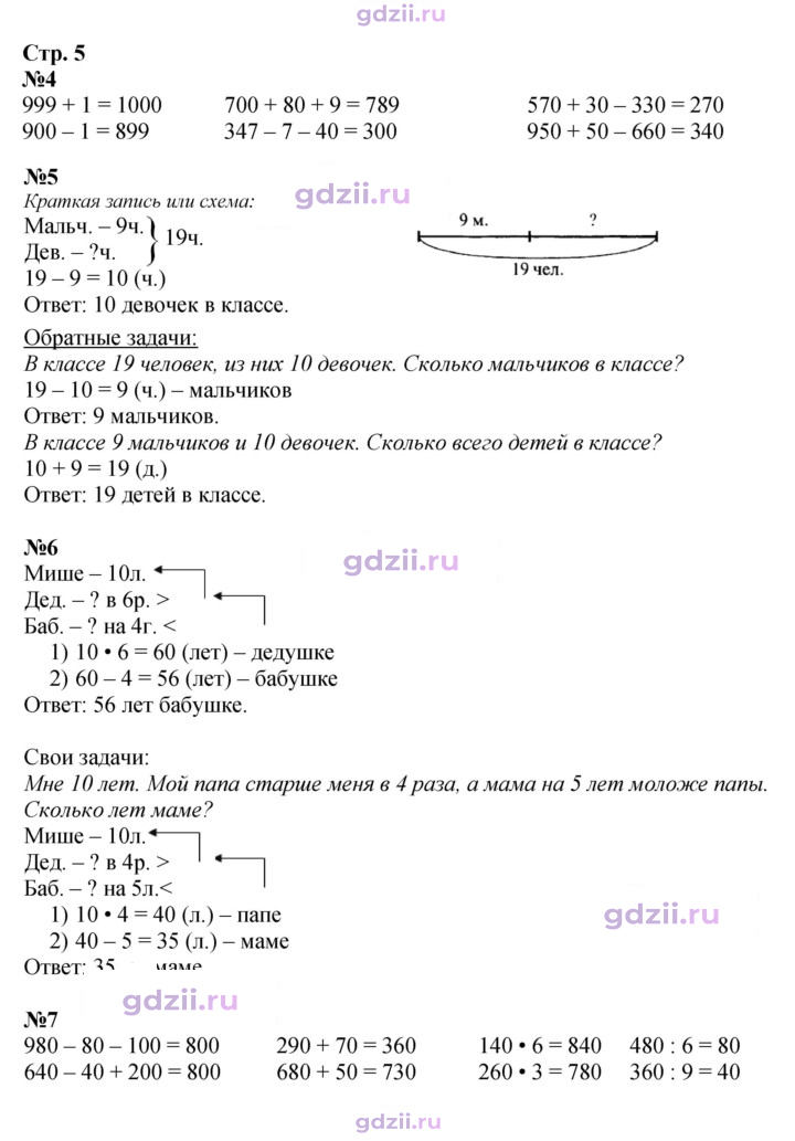 Скан решения номера 5