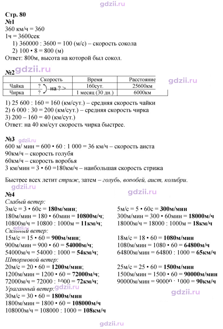 Скан решения номера 80