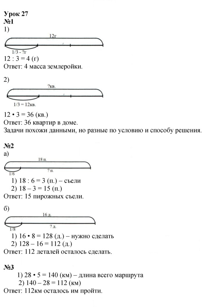 Скан решения номера Урок 27