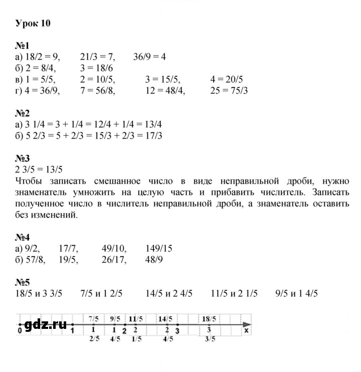 Скан решения номера Урок 10