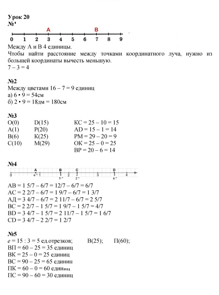Скан решения номера Урок 20