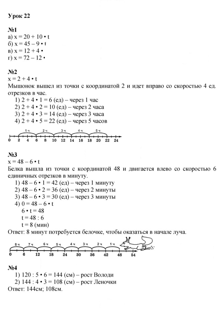 Скан решения номера Урок 22
