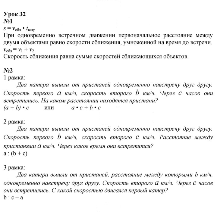 Скан решения номера Урок 32