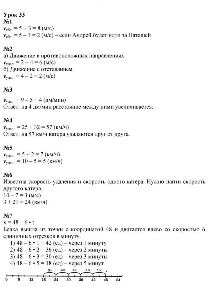 Скан решения номера Урок 33