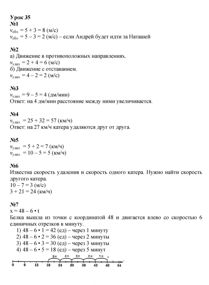 Скан решения номера Урок 35