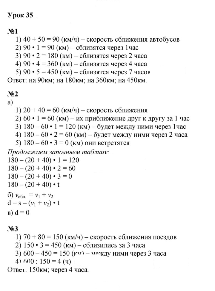 Скан решения номера Урок 35