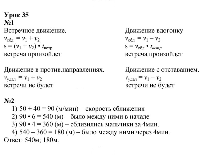 Скан решения номера Урок 35