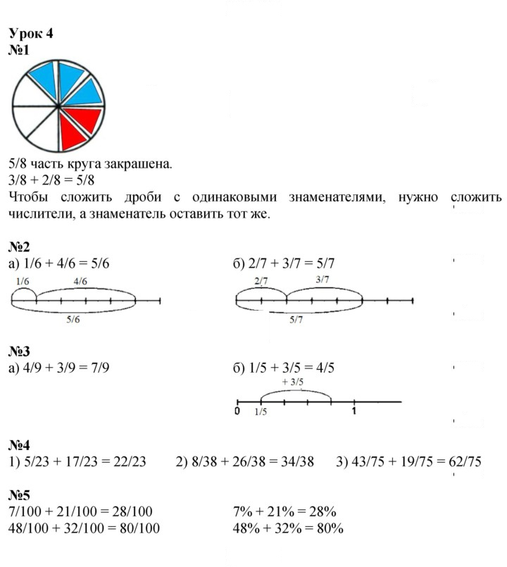 Скан решения номера Урок 4