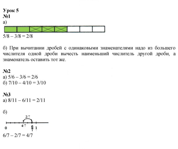 Скан решения номера Урок 5