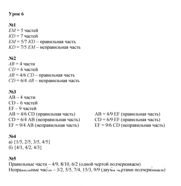 Скан решения номера Урок 6