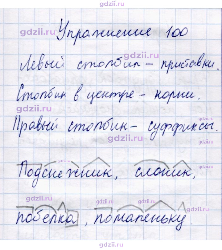 Скан решения номера 100