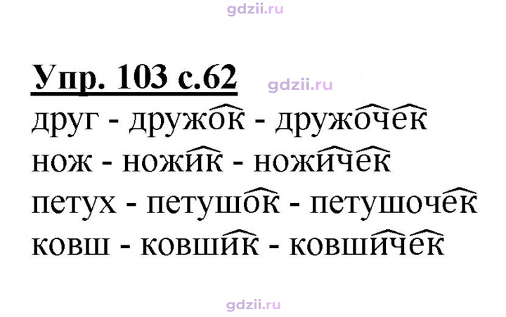 Скан решения номера 103