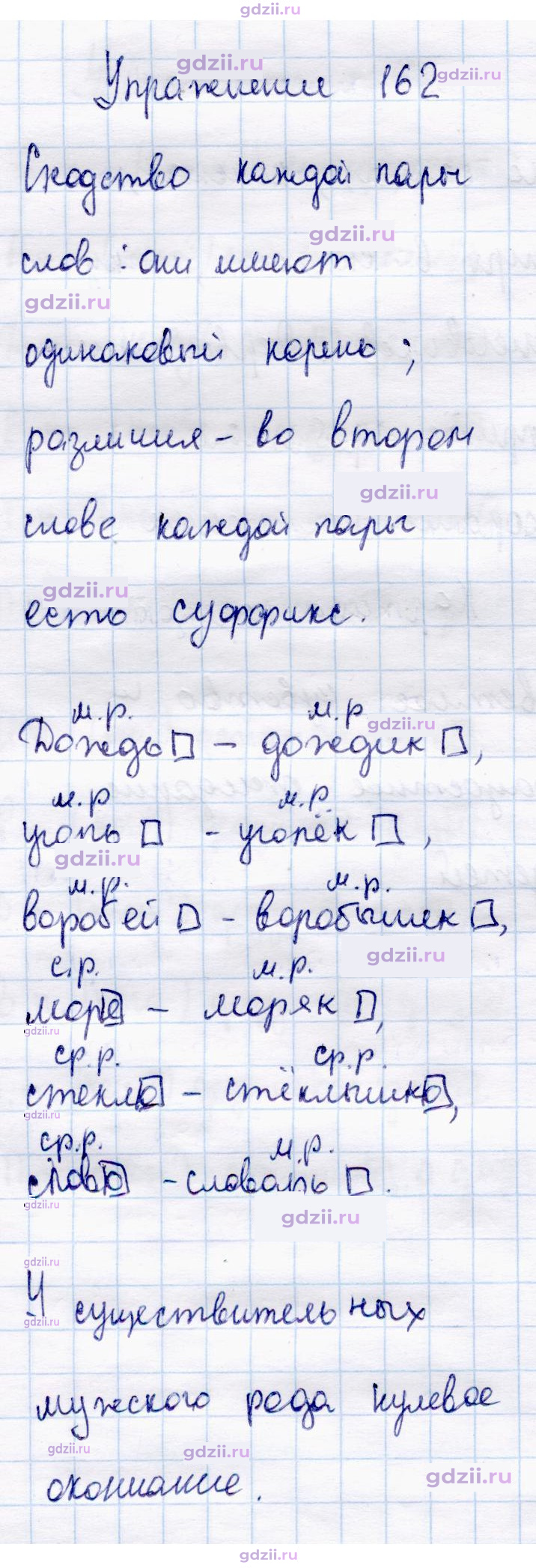 Скан решения номера 162