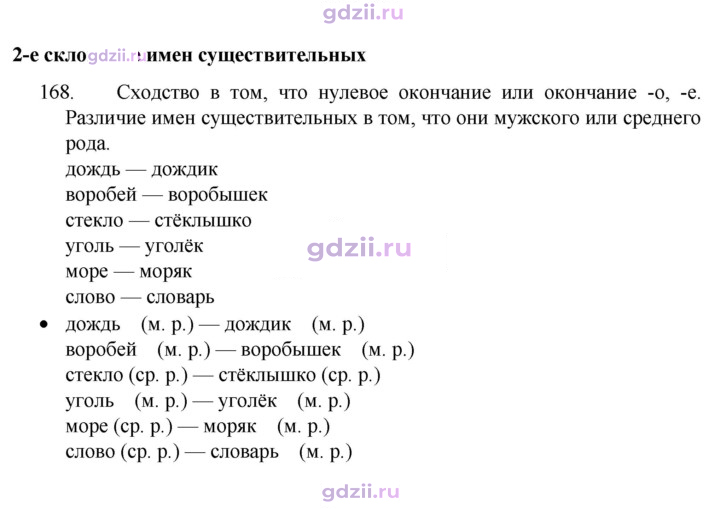 Скан решения номера 168