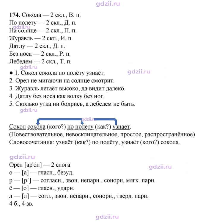 Скан решения номера 174