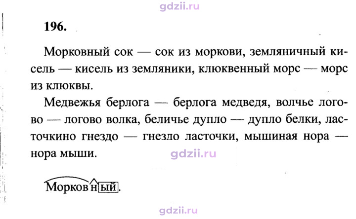 Скан решения номера 196