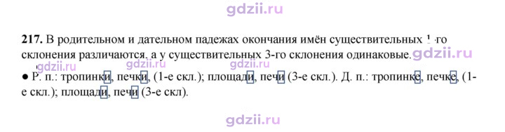 Скан решения номера 217