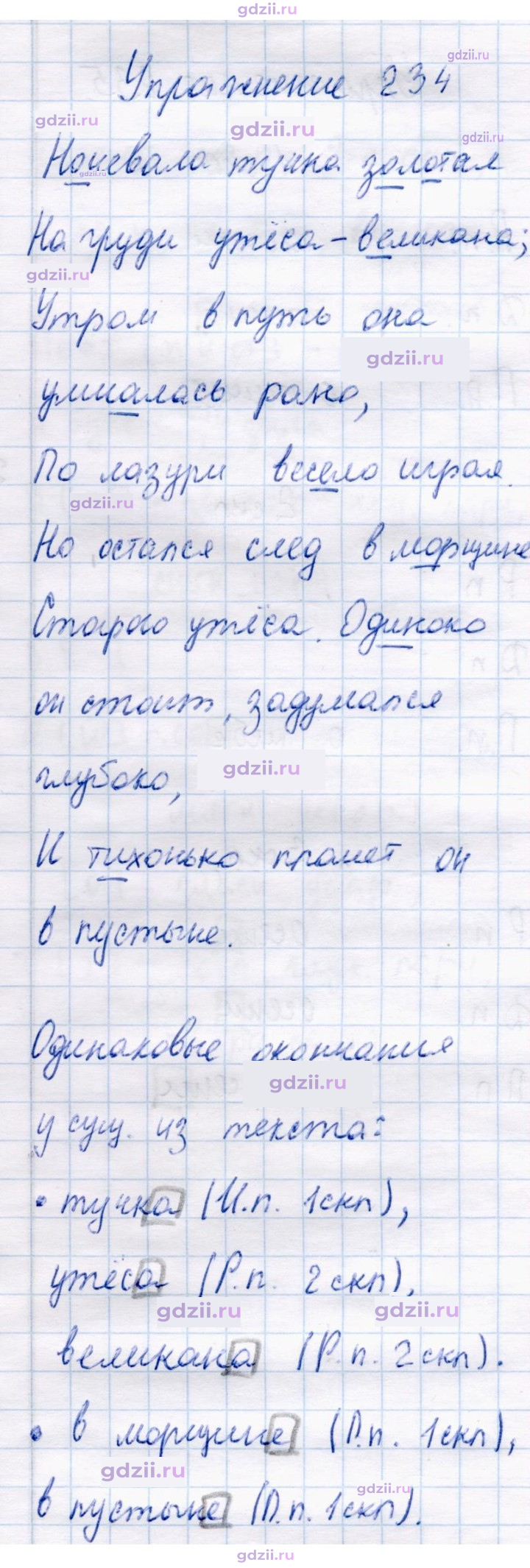Скан решения номера 234