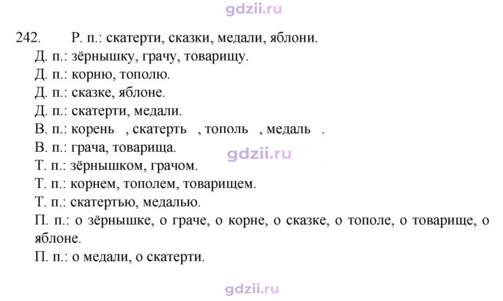 Скан решения номера 242