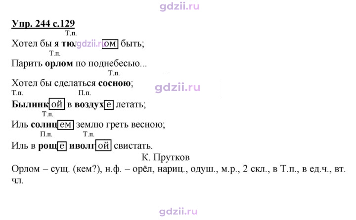 Скан решения номера 244